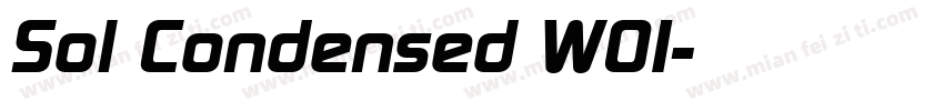Sol Condensed W01字体转换
